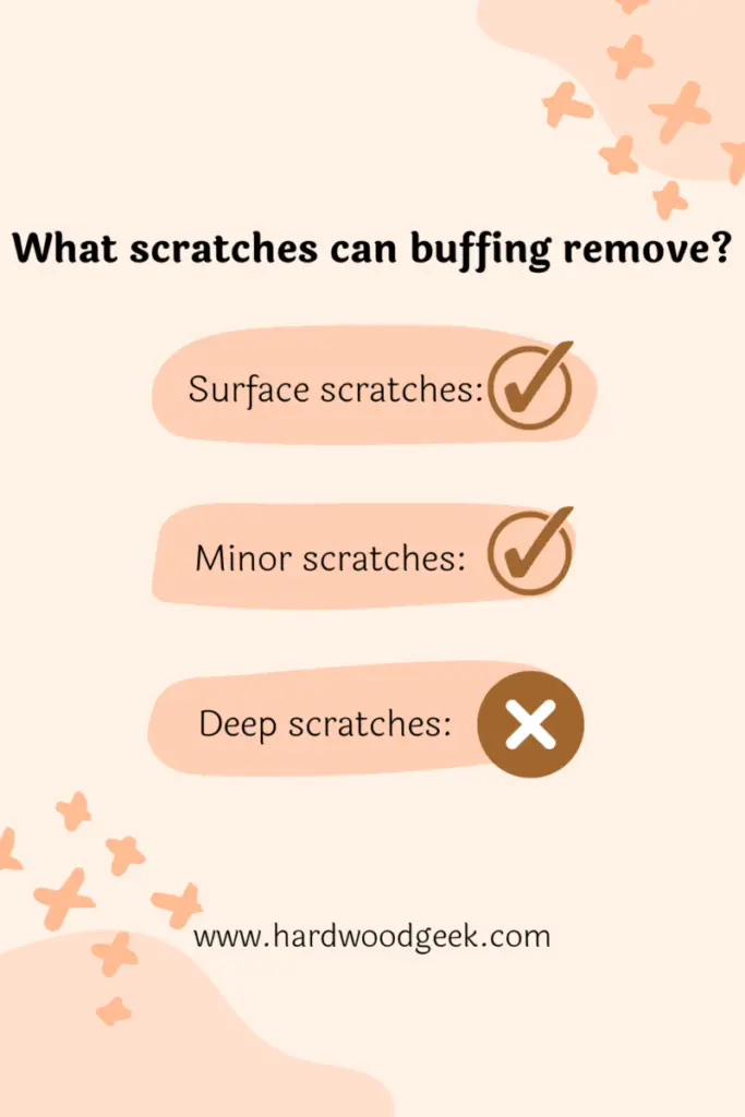 does buffing hardwood floors remove scratches